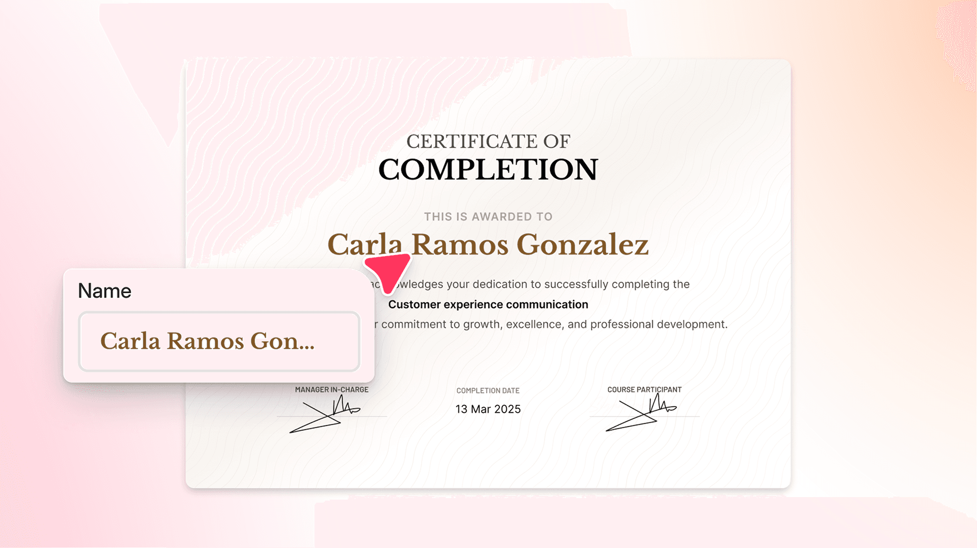 Create training certificates inside Factorial