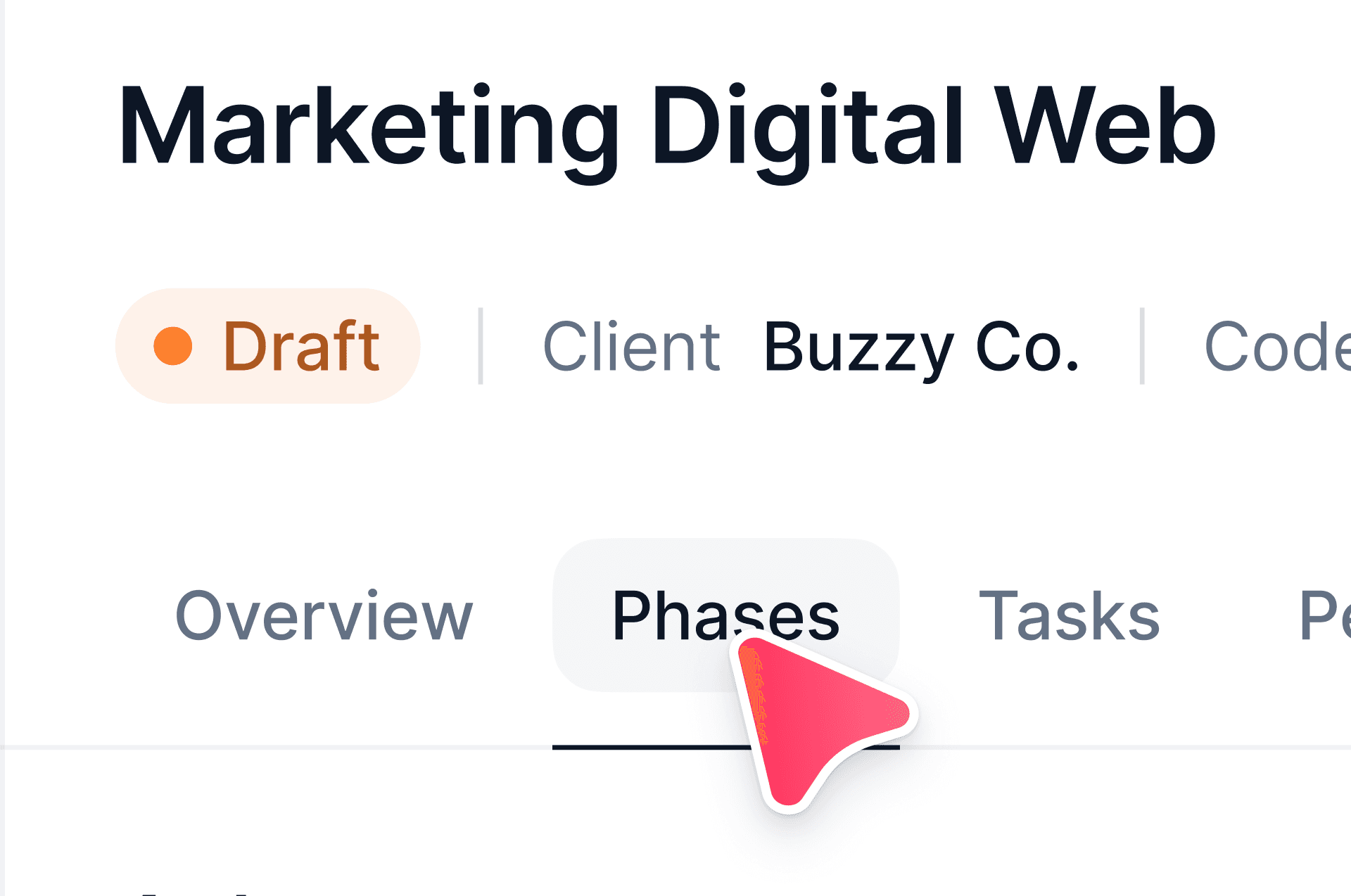 Track profitability by project phase