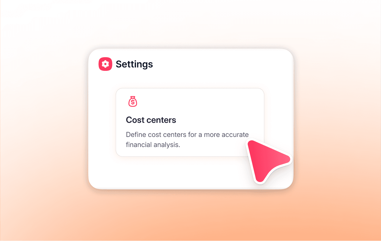 Cost centres that update themselves