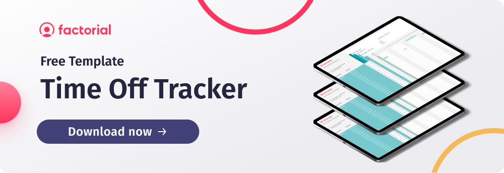 Download free time off tracker template