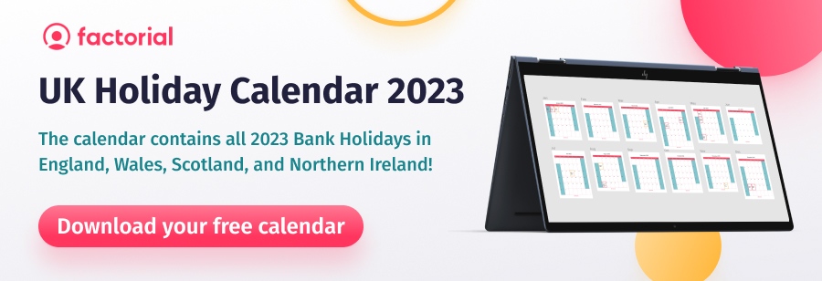 Download free bank holiday tracker