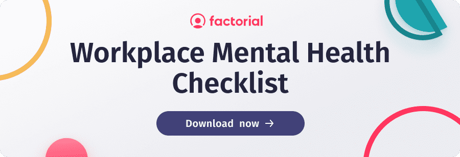 workplace mental health checklist