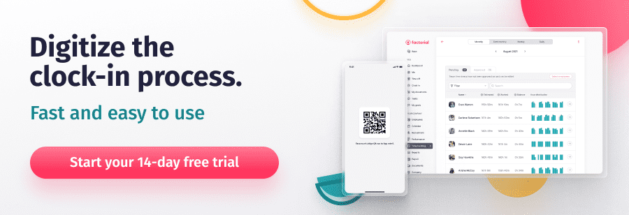 time tracking software - factorial hris