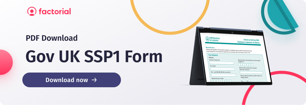 Statutory Sick Pay SSP1 Form