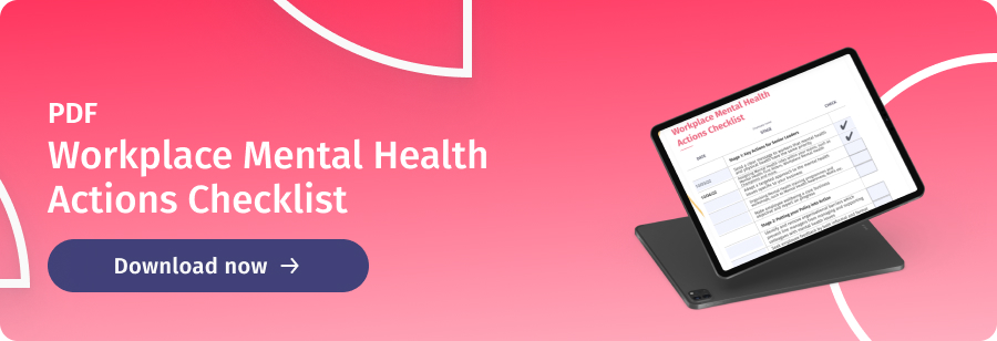 Workplace Mental Health Actions Checklist