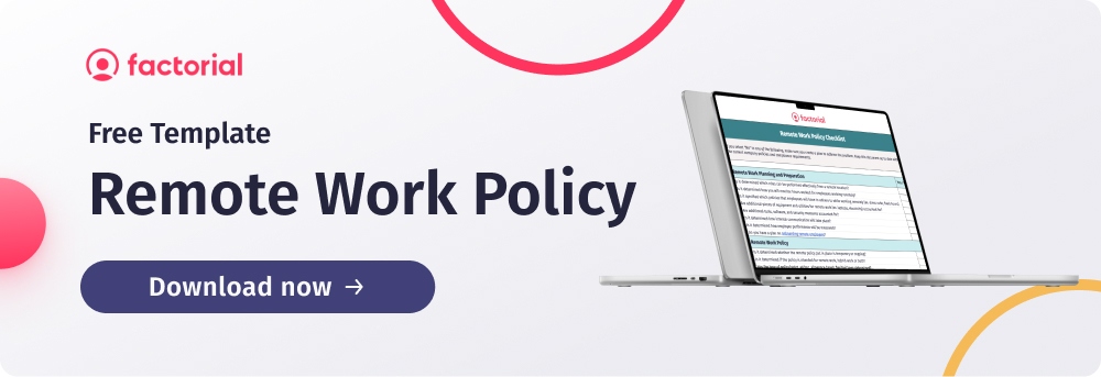 remote work policy template