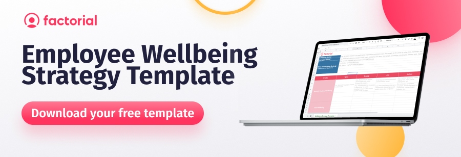employee wellbeing strategy template