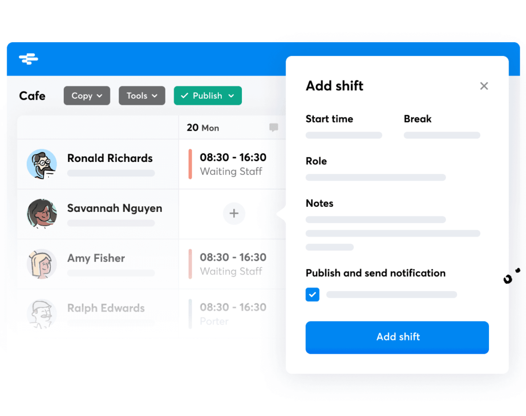 RotaCloud shift management software