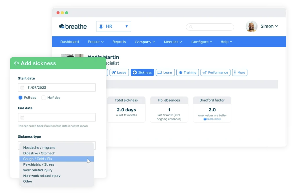 breathehr absence management