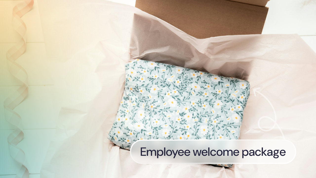 Employee welcome packages are tangible items to make your new hires feel welcomed and excited to join their new team.