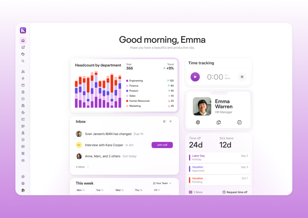 Personio is a good alternative to PeopleHR if you need compensation management to be part of the support your HRIS gives you.