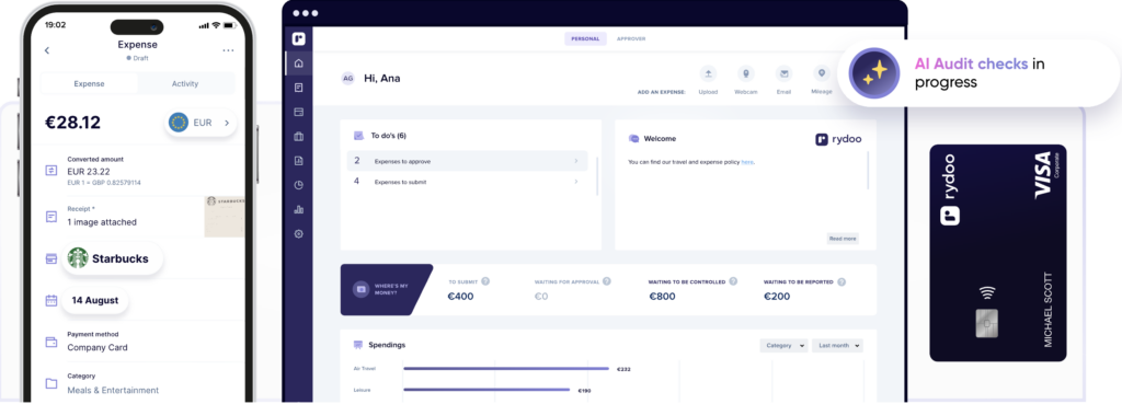 If you're looking for an expense management tool that provides robust support for travel expenditures, Rydoo is a strong alternative to Spendesk.
