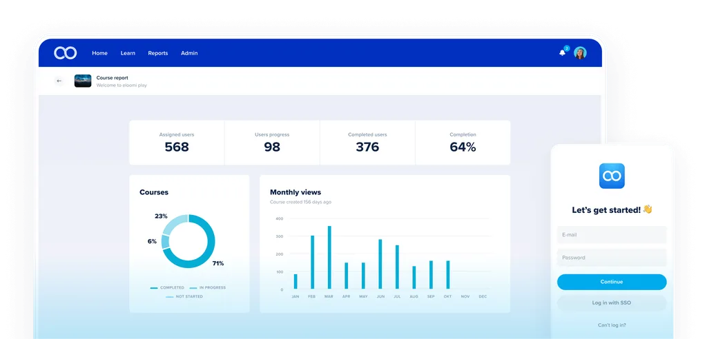 Eloomi dashboard