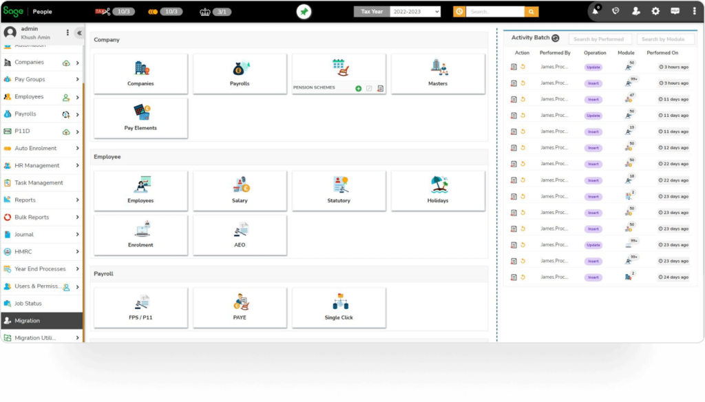 Sage payroll