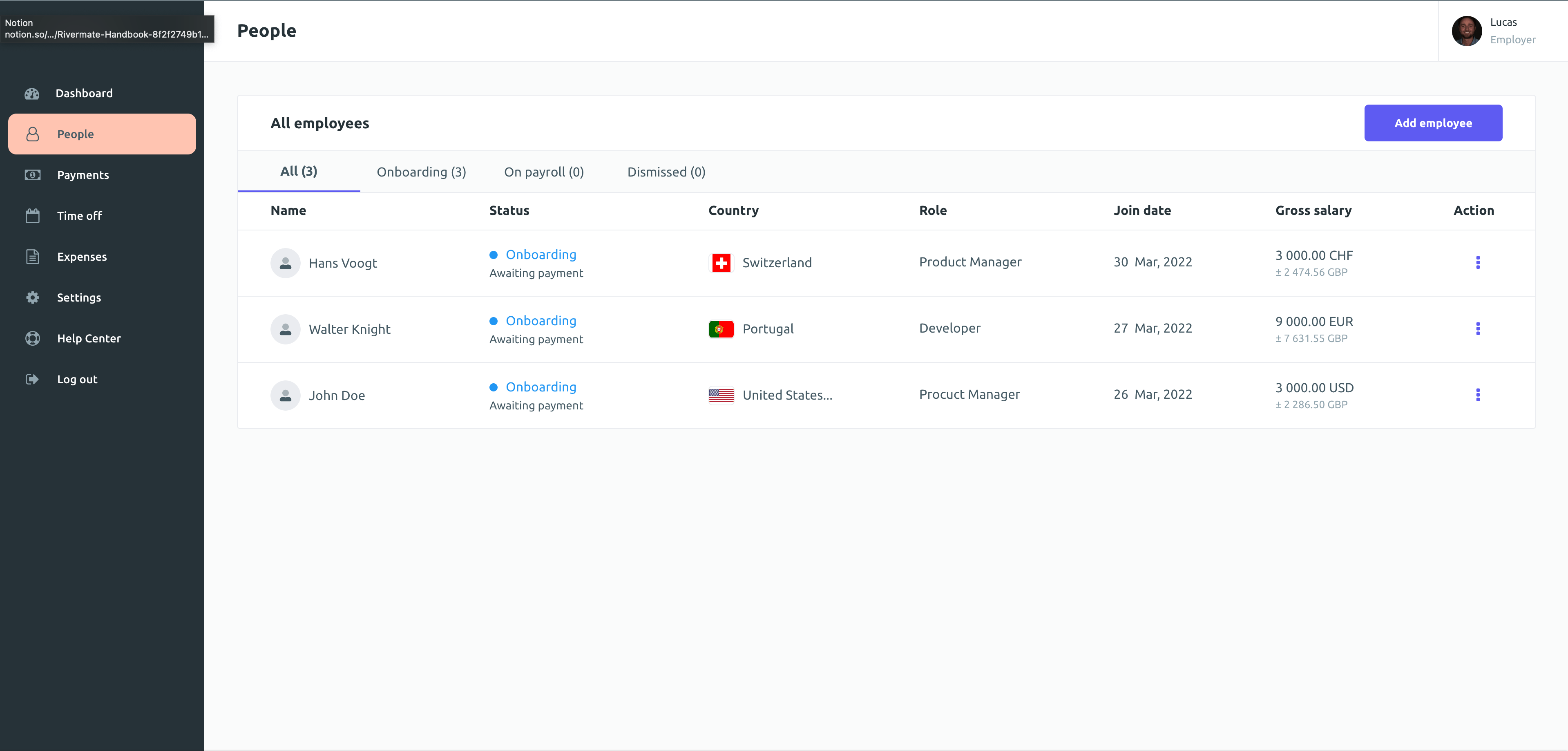 onboarding software rivermate