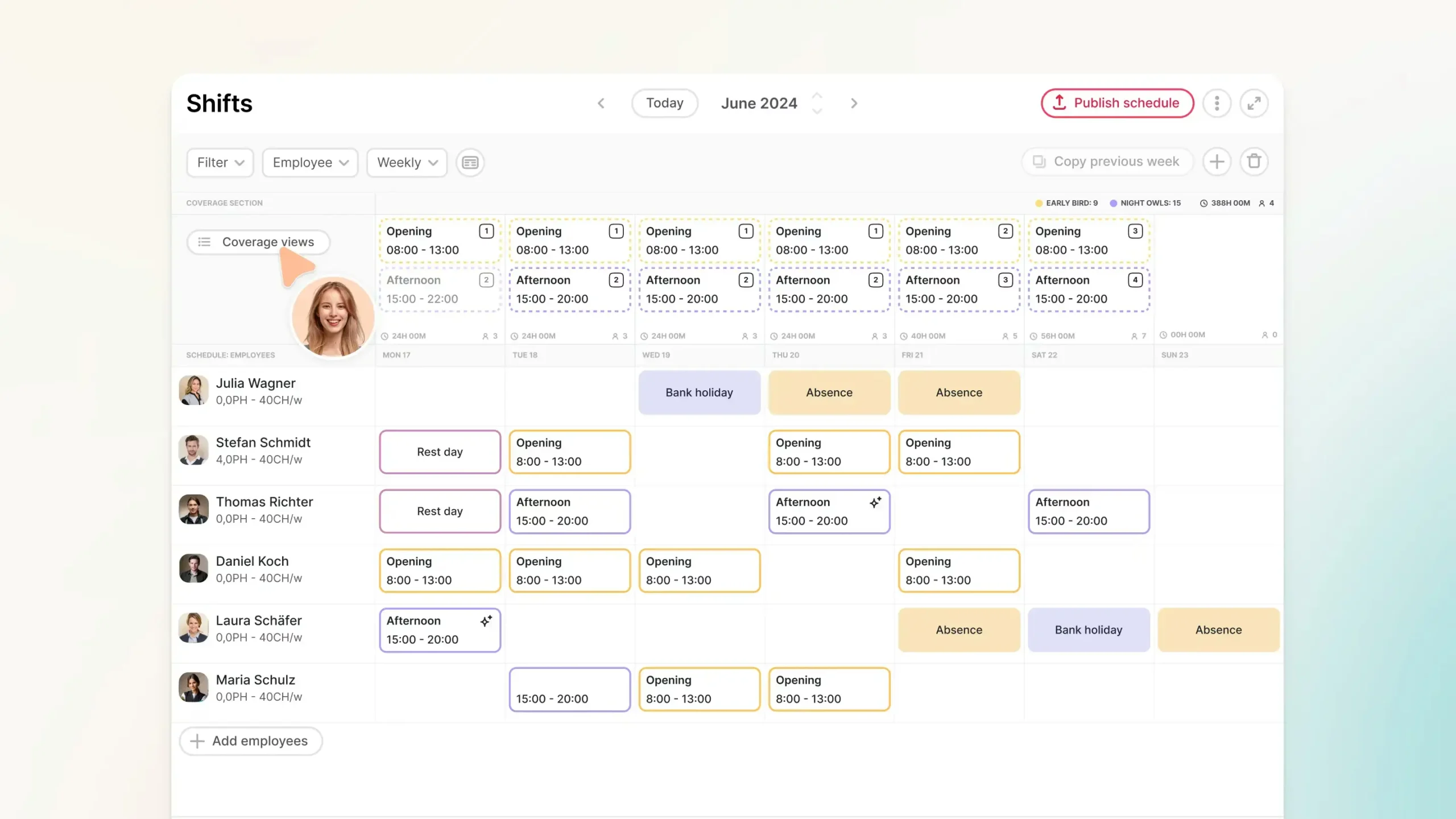 employee management app for rota building