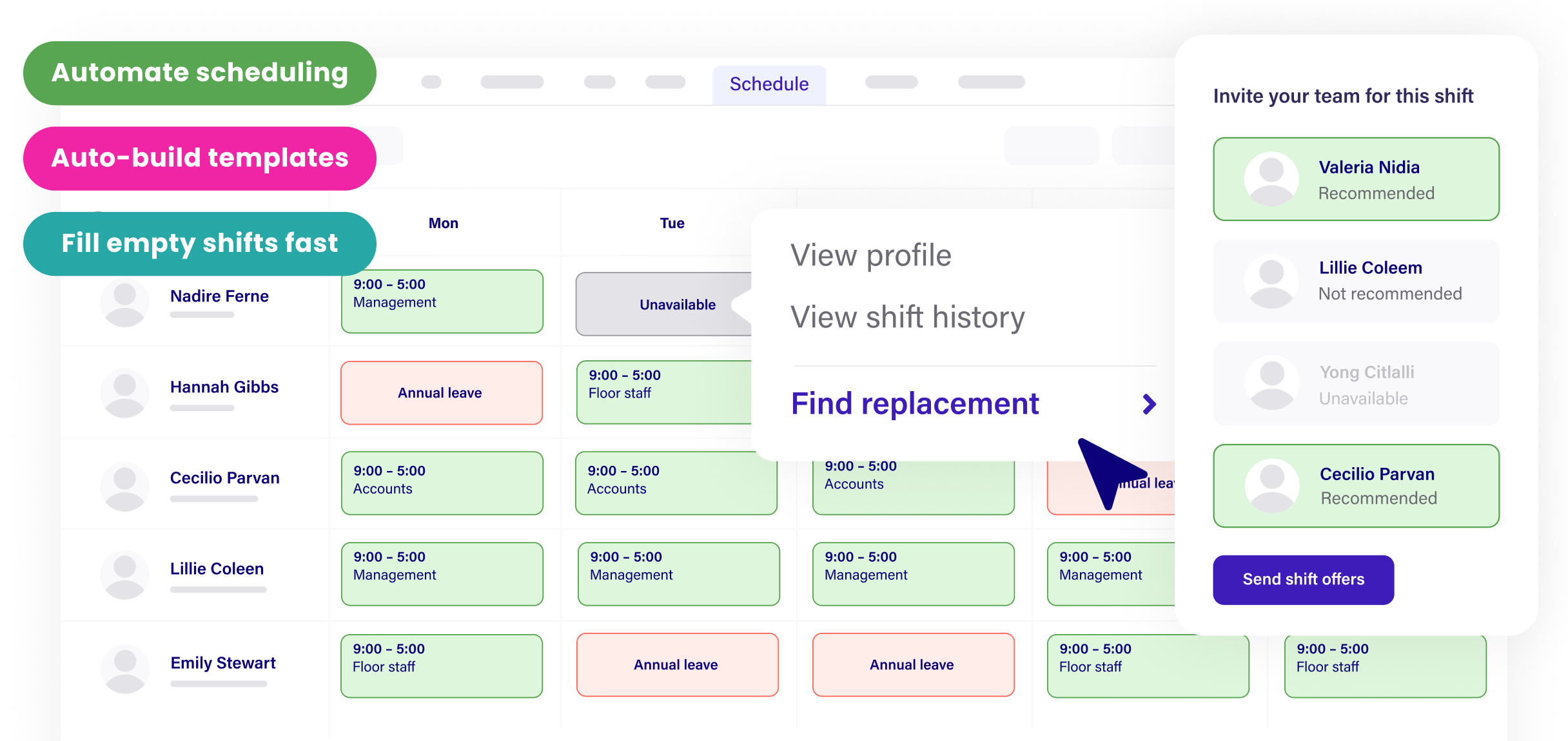 deputy scheduling rota