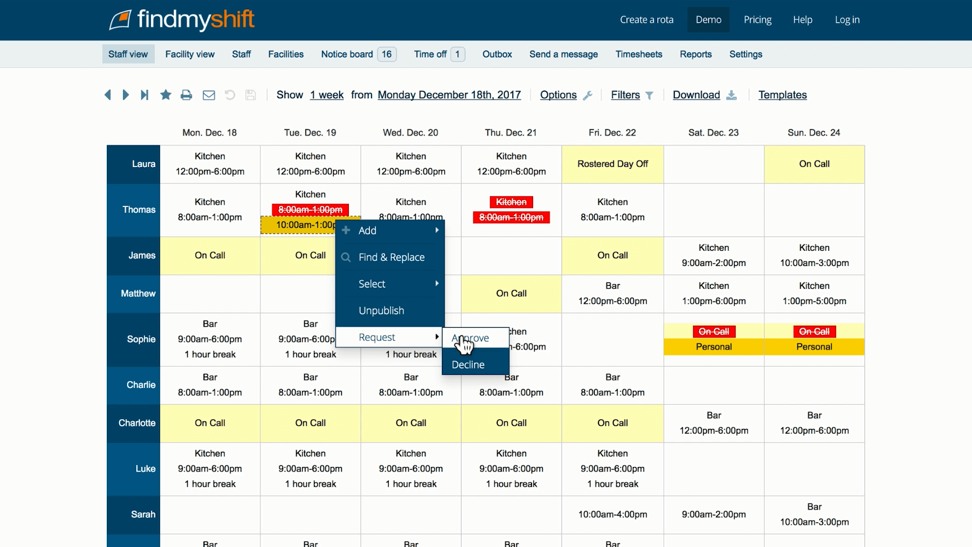 findmyshift employee management app