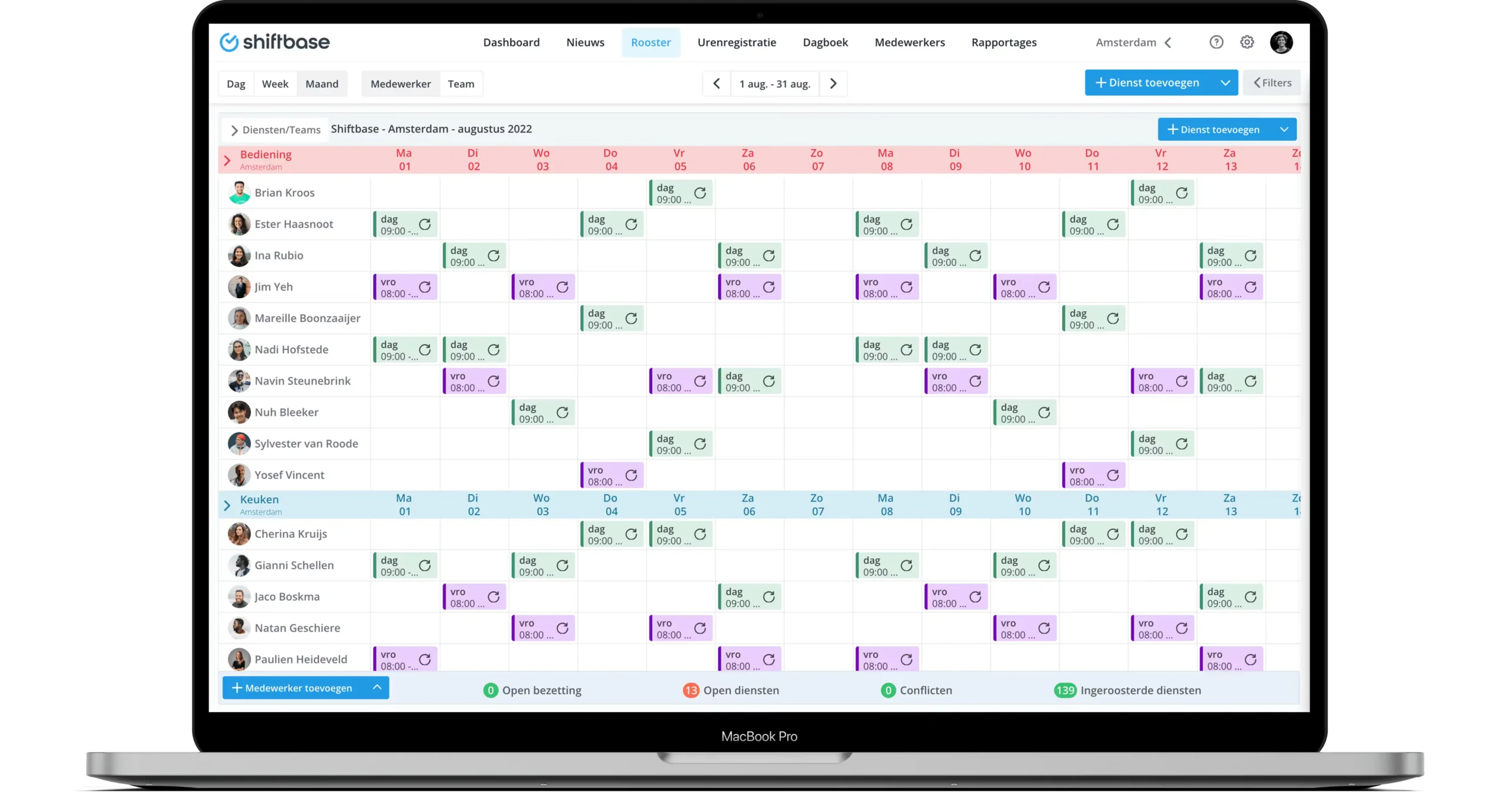 shiftbase employee app