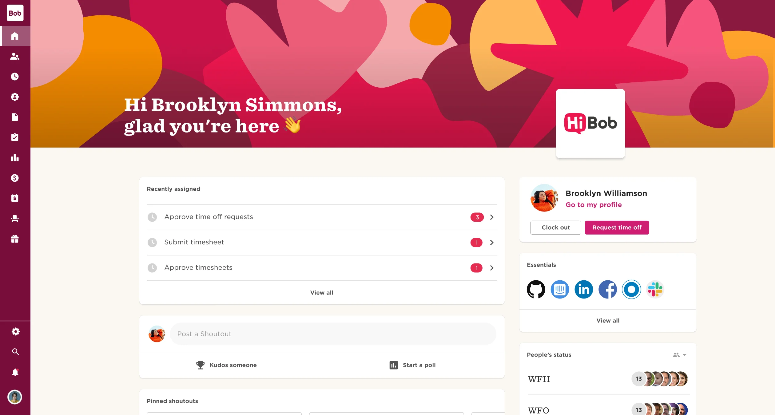 hibob human resources information system