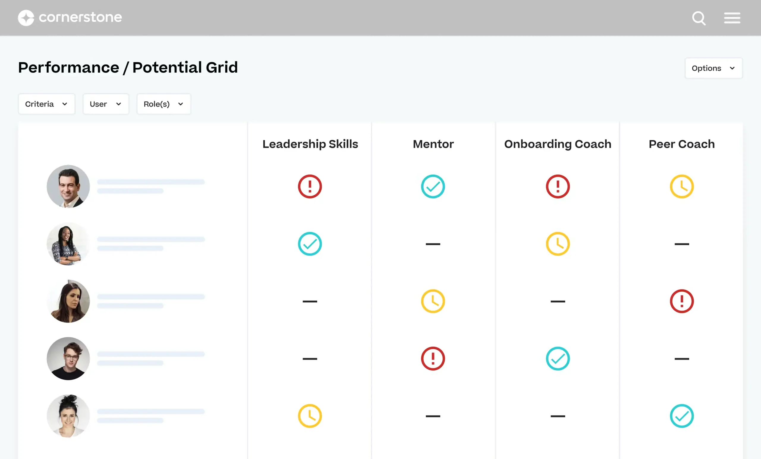 cornerstone dashboard skills