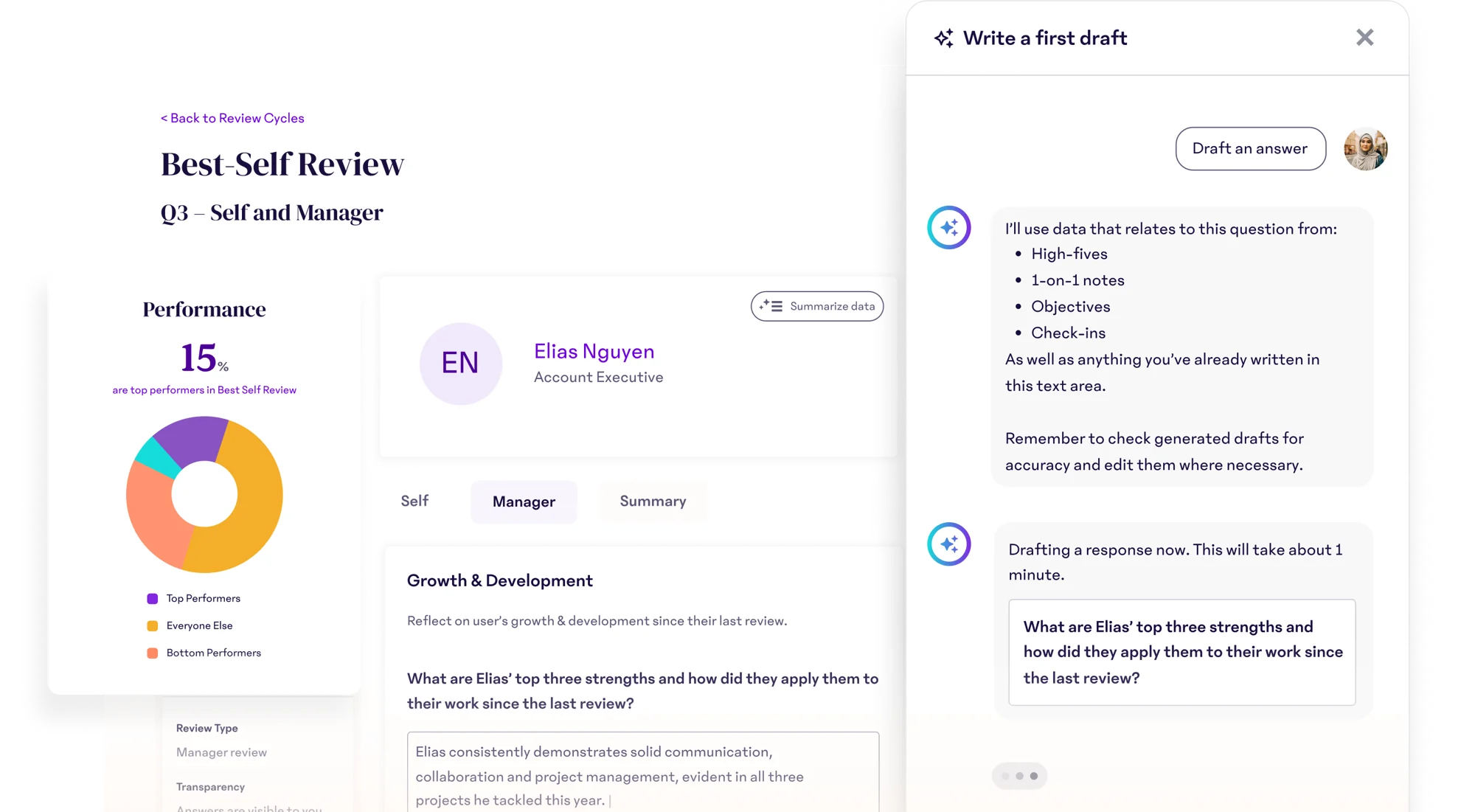 15five employee review ai