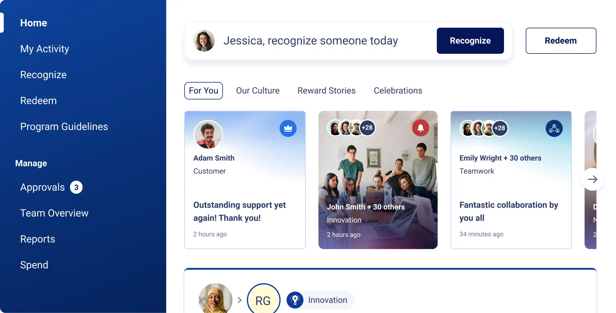 workhuman recognition features