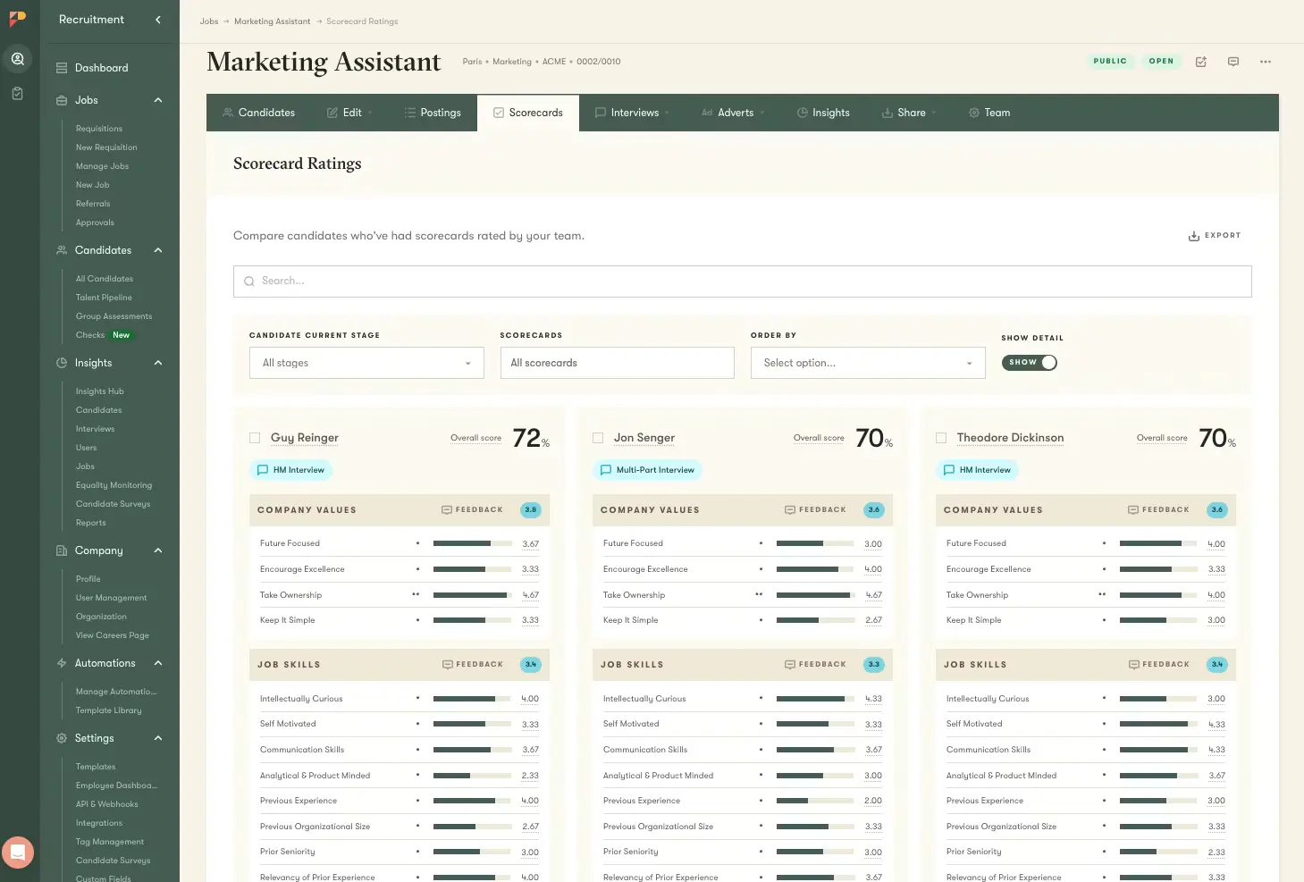 pinpoint hr software dash