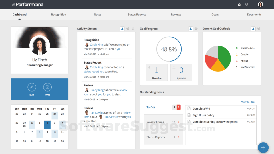 performyard dashboard