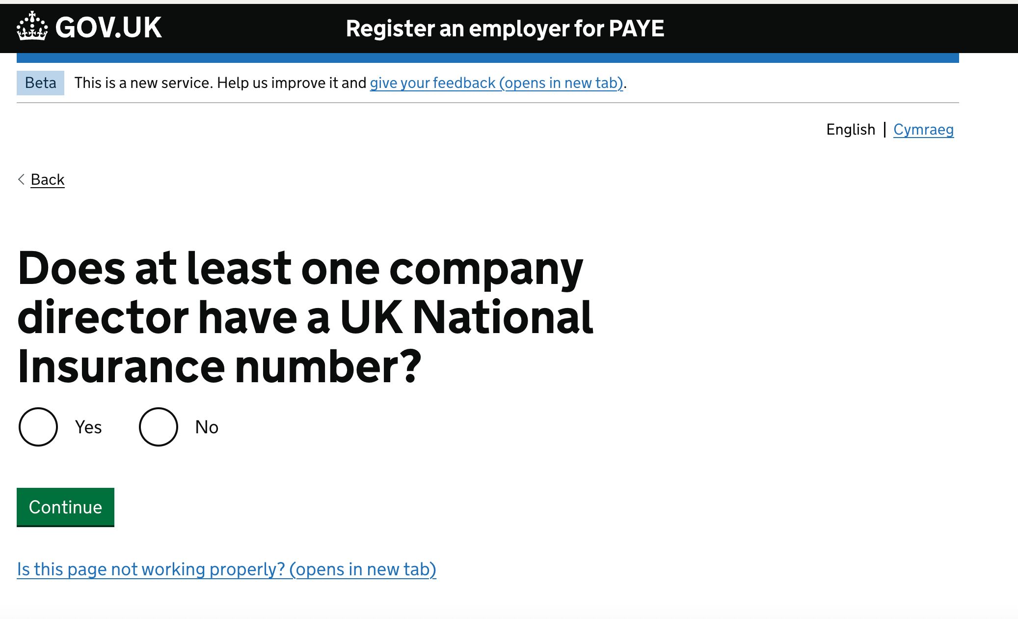 registering for paye as a new employer